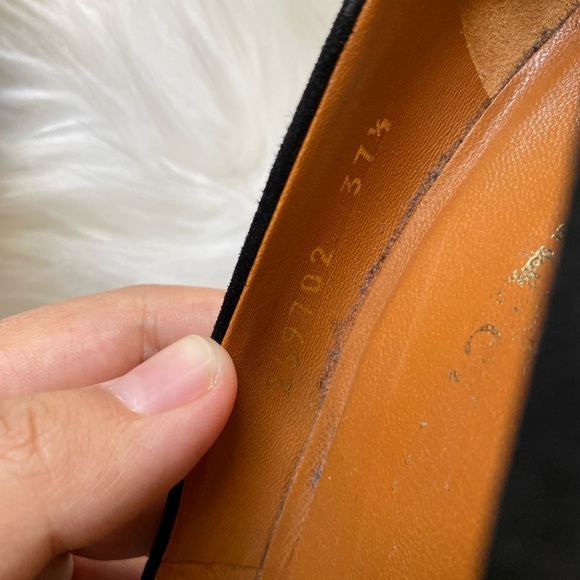 Gucci suede nappa heels size 7 black color - Picture 5 of 7